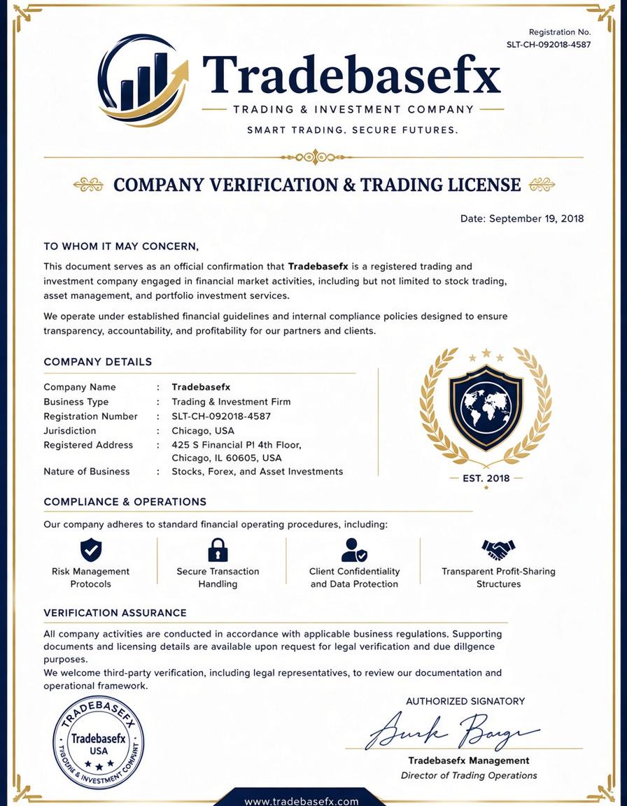 Company Verification & Trading License